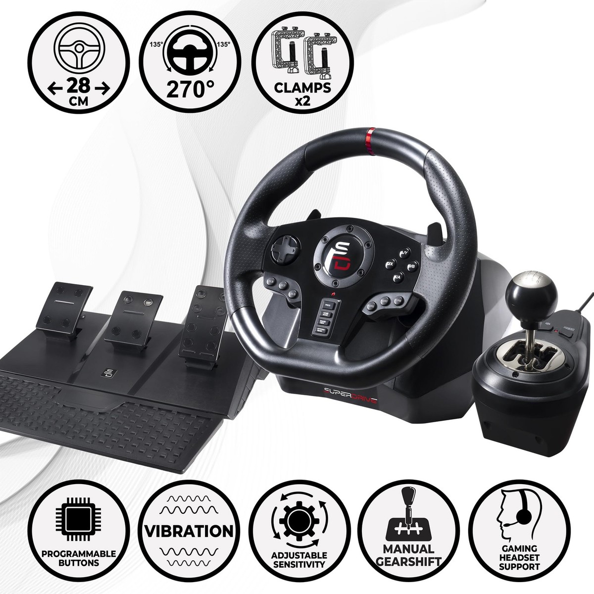 Subsonic GS850-X Paddles - Black (SA5627-NG) for sale online