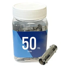 ENS BNC Barrel Female to Female Coupling Adapter Connector, 50 PCs