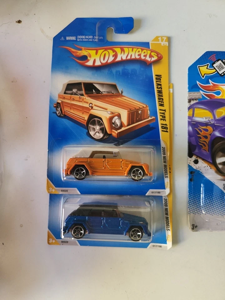 Hot Wheels Volkswagen Tipo 181 Cosa Naranja 2009 Variante Rueda Azul/Gris Foto 3 de 4