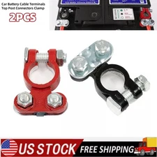 Universal Car Battery Terminal Connector Top Post Positive Negative Heavy Duty