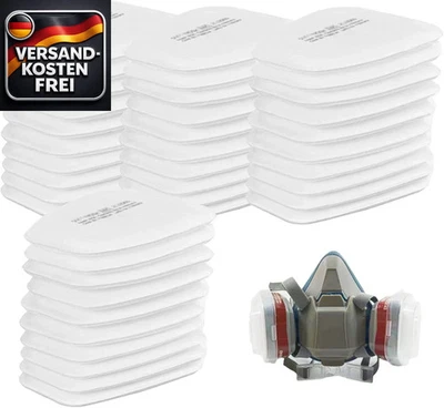Staubschutzmaske Filter Set 40 Ersatzfilter für Atemschutzmasken 6000 6200 6800 - Bild 1 von 4