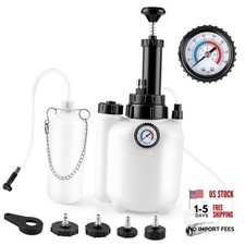 3L Manual Brake Bleeder Kit, One Person Brake Fluid Bleeding Vacuum Pump with
