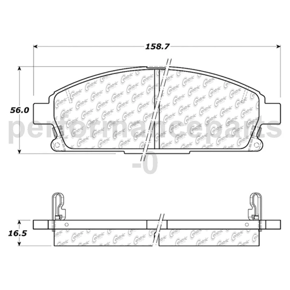 Juego de pastillas de freno de disco delanteras Centric Parts rotor de freno de disco para Acura MDX 2003-2006 Foto 2 de 4