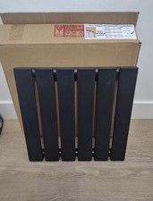 Black Single Flat Panel Radiator 400x420mm