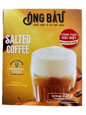 Ông Bầu *Instant Salted Coffee* (Cà Phê Muối) — 10 Sachets × 22g (220g) NIB SEAL