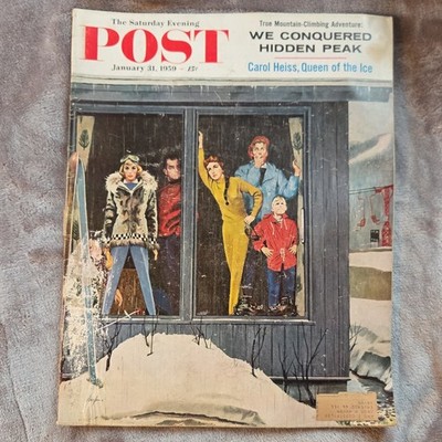 The Saturday Evening Post January 1959 Carol Heiss Figure Skating