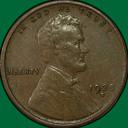 1925-D Lincoln Wheat Cent Extremely Fine XF Coin #36818