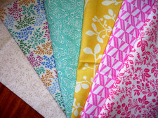 Zestaw 6 bawełnianych jasnych nadruków małe sztuki