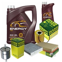 Inspektionspaket 6L Mannol Energy 5W-30 FüR Volvo S80 I 2.4 2.0 T 2.9 V70 II