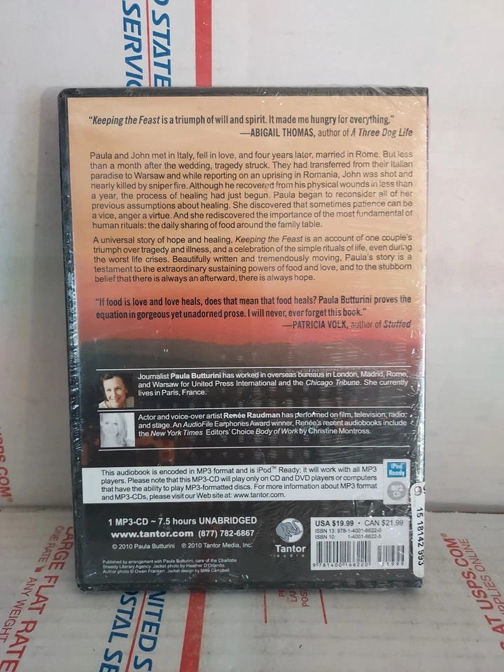 New Sealed Keeping The Feast Mp3 CD By Paula Butturini Unabridged - #176 - Image 2 of 2