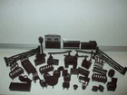 40 pcs. Marx Western Town Playset Furniture & Accessories Bar Bank Counter Table