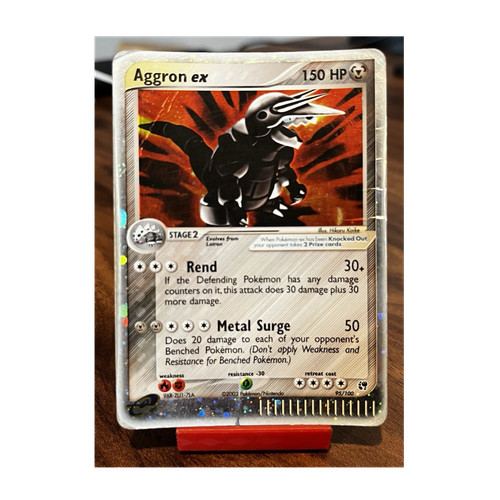 Pokemon TCG Aggron ex Holo EX Sandstorm 95/100 2003 150 HP English