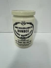 Vintage Dundee Orange Marmalade Jar Milk Glass James Keiller & Son