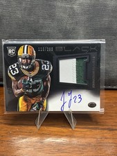 2013 Panini Black-Jonathan Franklin-Rookie Sig. Materials /299 Packers PW Jersey