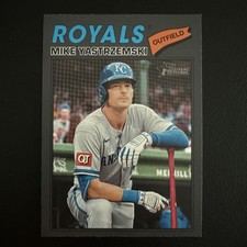 2026 Mike Yastrzemski Topps Heritage Dark Gray Border Card #63