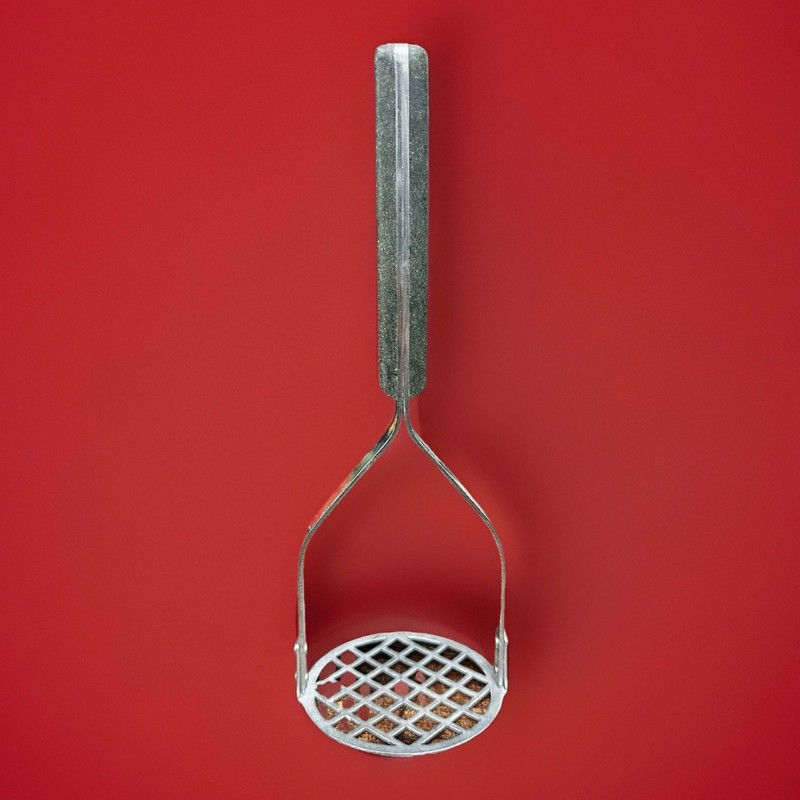 Flint Arrowhead Potato Masher Stainless Steel USA Vintage Kitchen Utensil