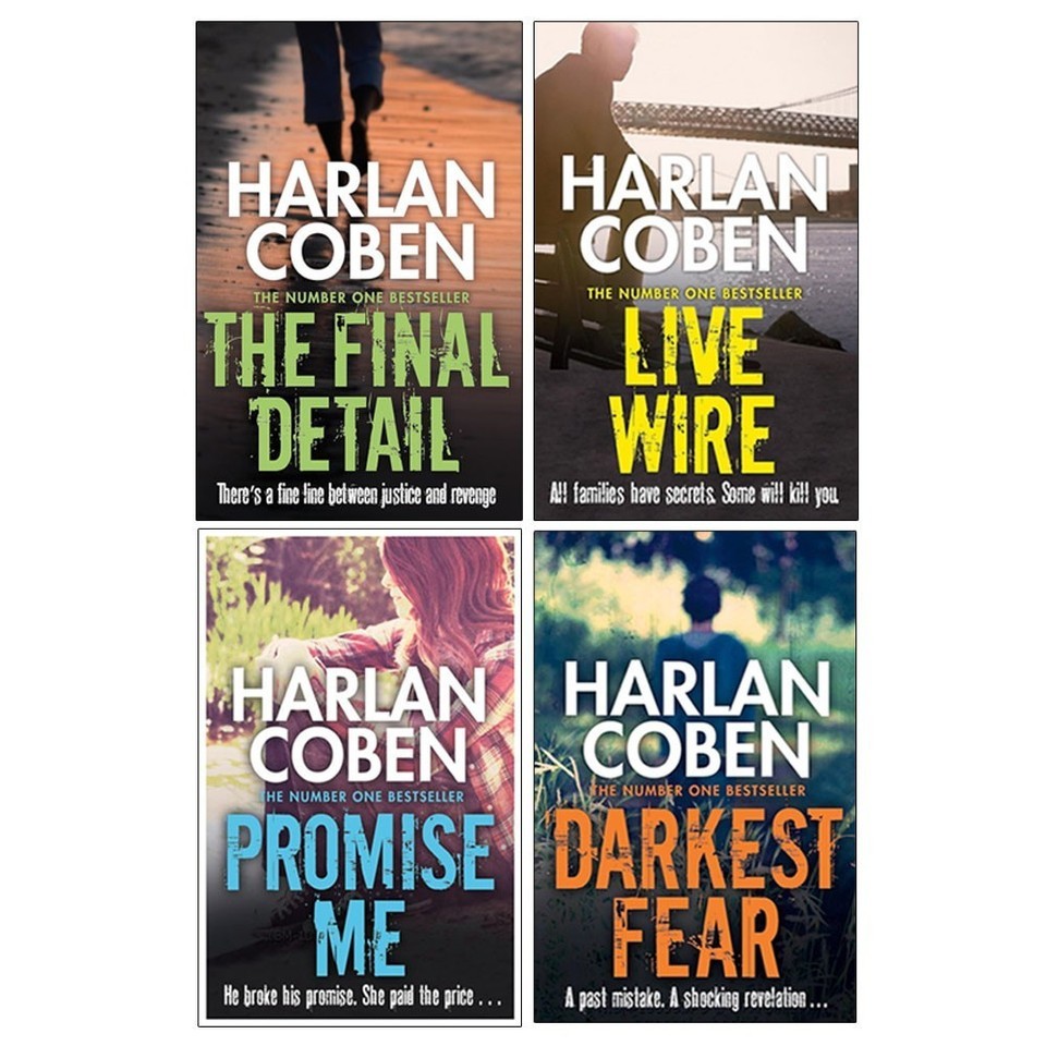 Myron Bolitar Series Collection4 Books  Set by Harlan Coben Darkest Fear,Live Wi