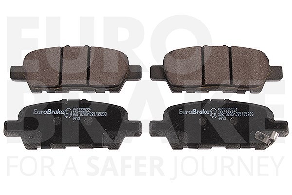 Eurobrake Bremsbelagsatz, Scheibenbremse Hinterachse U.A. FüR Infiniti, Nissan-image