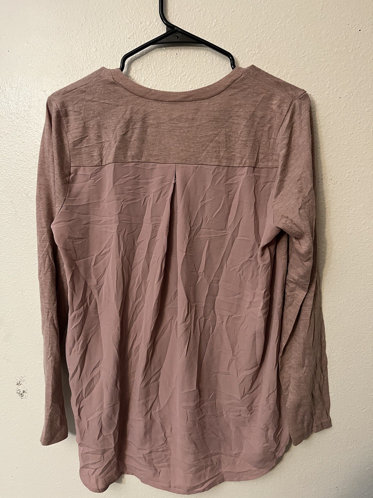 Loft Blouse Solid Pullover Womens Size Medium Pin… - image 3