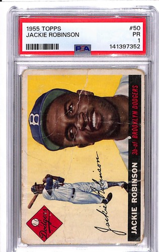 1955 Topps - Jackie Robinson #50 PSA 1