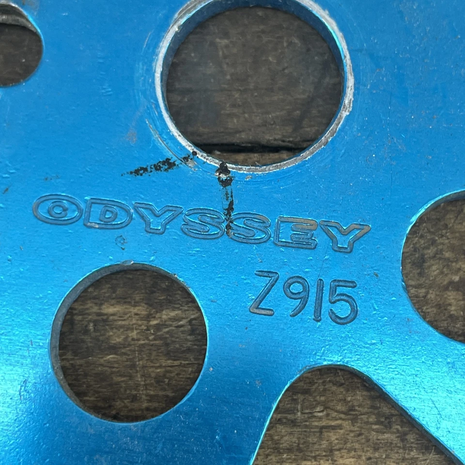 Винтажная передняя звездочка Odyssey Z915 BMX 44T синяя сделано в США алюминиевый сплав средняя школа - Изображение 2 из 4