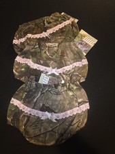 Newborn Set Of 3 New Camo Bloomers Or.diaper Covers Girl