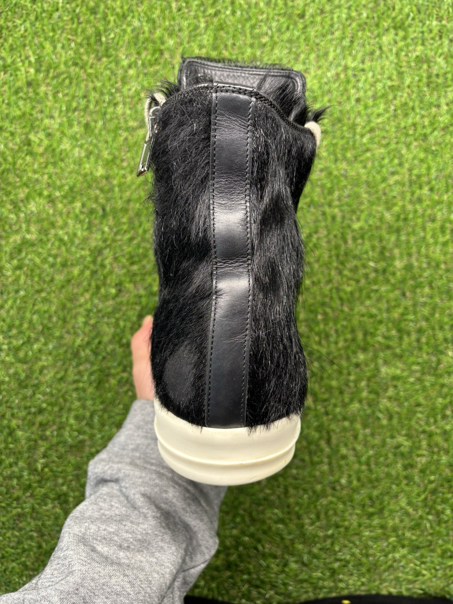 Size 41 EU (8 US) - Rick Owens Aqua Pony Hair Ramones Size 41 EU (8 US) - Rick Owens Aqua Pony Hair Ramones