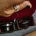 Canon WD-3 Wide Converter & TC-4 Tele Converter Auxiliary Lenses w/ Cases — photo 6