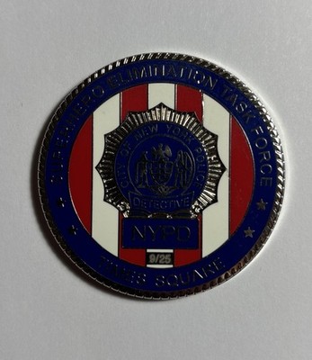 Limited NYPD Superhero Elimination Task Force #ed 9/25 Groot Challenge Coin