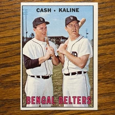 1967 Topps #216 Bengal Belters (Norm Cash / Al Kaline) EX+ Clean Sharp 🔥