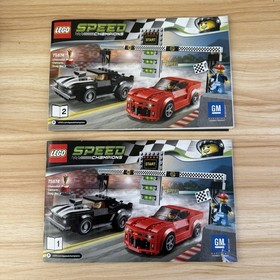 Lego 75874 Speed Champions Chevrolet Camaro Drag Race 100% Complete 2016