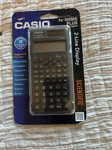NEW Calculatrice scientifique Casio fx-300MS Plus 2nd Edition solaire w cas dur