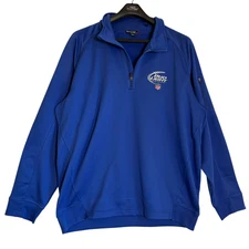 Bud Light NFL Official Beer Sponsor Embroidered 1/4 Zip Pullover jacket XL