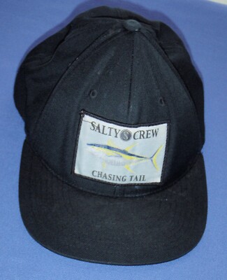 Fishing Cap Salty Crew Chasing Tail Snapback Hat Baseball Style 20% Wool Yupong