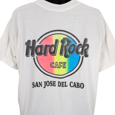 Hard Rock Cafe T Shirt Mens Size XL White San Jose Del Cabo Travel