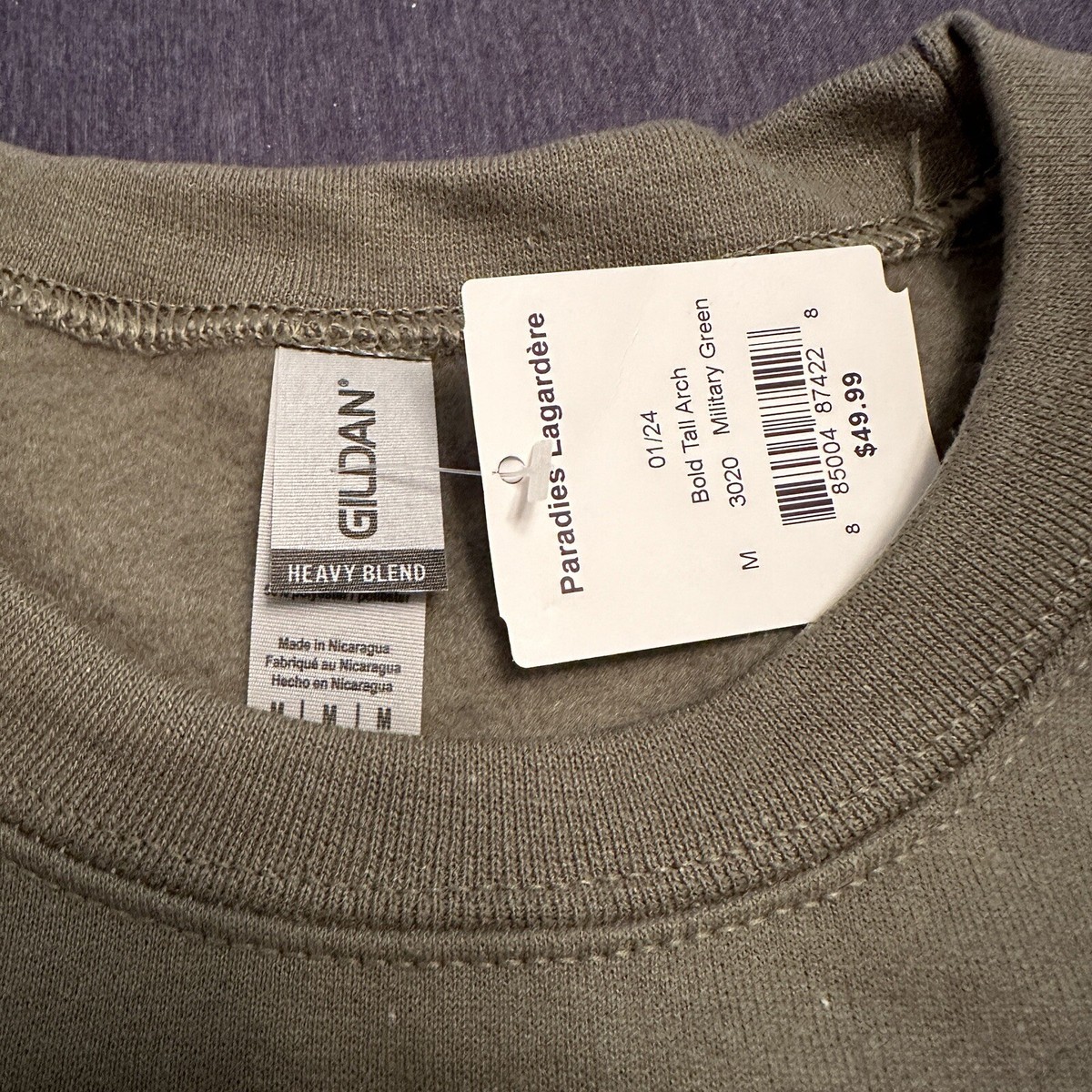 Aー1 New w.Tags PALM BEACH Crewneck Gildan Sweatshirt Mens Size M