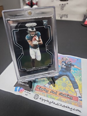 2021 PANINI PRIZM NFL KENNETH GAINWELL ROOKIE BASE RC 1ST PRIZM BASE EAGLES NEW