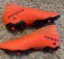 Adidas Nemeziz Moulded Studs Astro Turf - Orange And Black - Size Uk 5.5