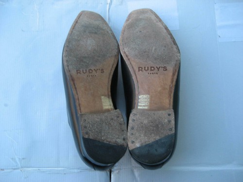 RUDY'S Paris Mens Shoes, Black Leather, Whole Cut, Size 10, Made in EU - 第 6/6 張圖片