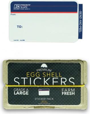 Eierschalenaufkleber Priority Slaps