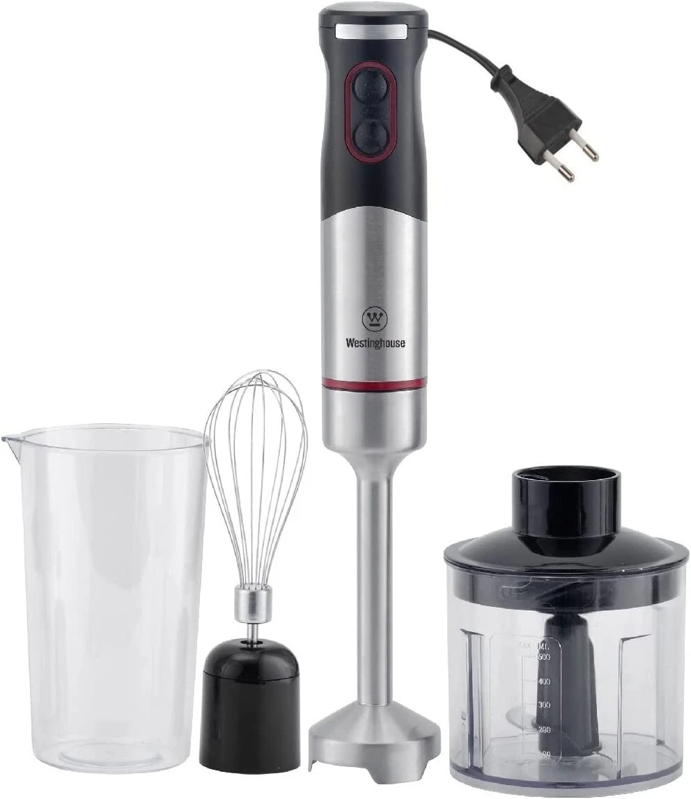 BLACK+DECKER 6-In-1 5-Speed Black 220-Watt Immersion Blender with