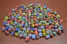 300 PCS ASSORT MIX CHEVRON GLASS BEADING BEADS 10MM BD-822