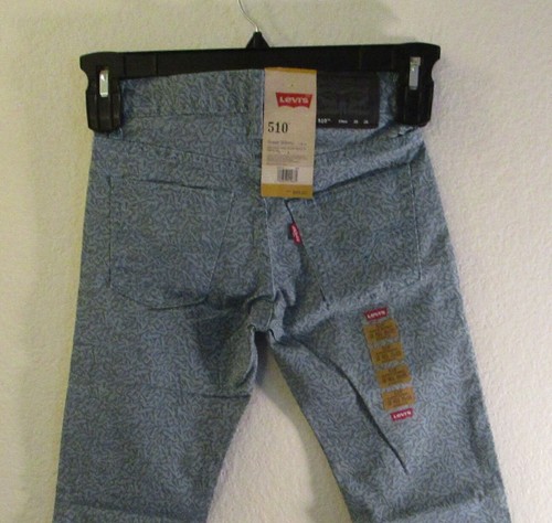 NWT Levis 510 Boys Super Skinny Fit Jeans 10 Reg 25x25 Smoke Blue Remix MSRP$48 - Picture 4 of 4