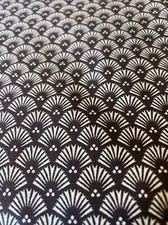 Tommy Bahama King Flat Sheet New Brown Gold Fan Pattern Persia Flower