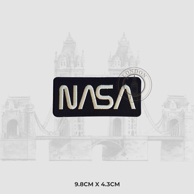 NASA weiß/Rücken Bügelbild/Aufnähen bestickt Patch für Kleidung