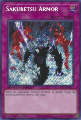 1X NM Sakuretsu Armor - SGX4-END16 - Secret Rare 1st Edition