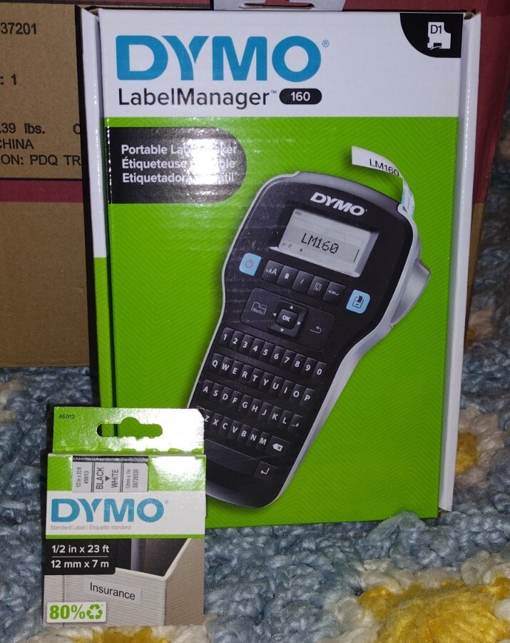 *Dymo* Label Manager Label Maker 160 W/ Standard Label D1 Lot