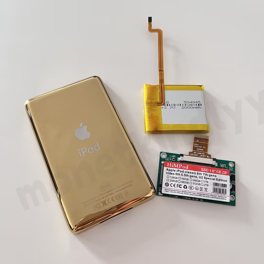 256gb SSD Upgrade KIT with Mega Battery for Apple iPod Classic 7th
