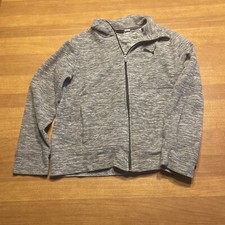 PUMA Boys Fleece Jacket Full Zip Sweatshirt Gray MEDIUM 10-12