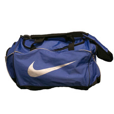 Nike Duffle Bag Gym Bag Blue/Black Big Swoosh